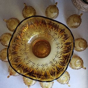 Vtg. punchbowl w/ cups